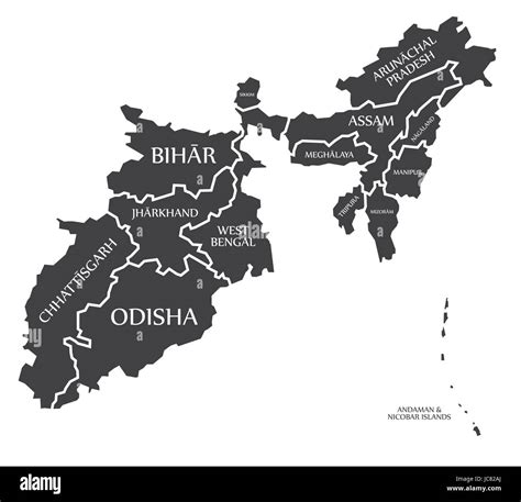 Eastern India Map