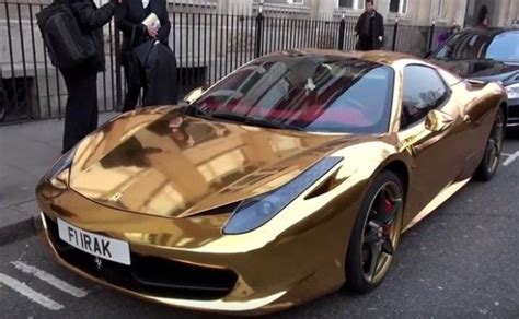 $3 Million Golden Ferrari 458 Has Our Attention