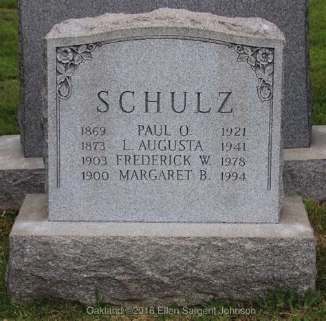 Paul Otto Schulz Find A Grave Memorial