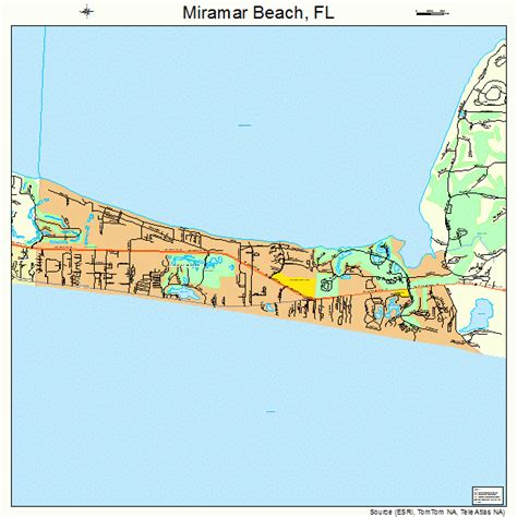 miramar beach florida street map