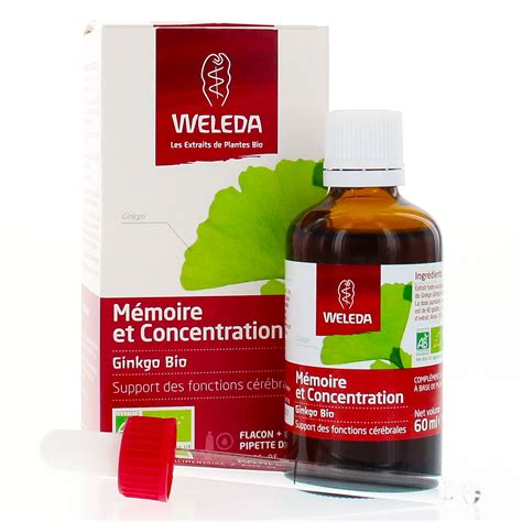 WELEDA Les extraits de plantes Mémoire et concentration Gingko bio