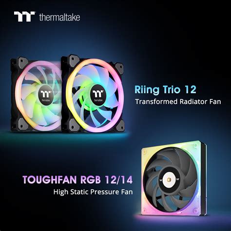 Thermaltake Launches Toughfan Rgb 1214 High Static Pressure Radiator