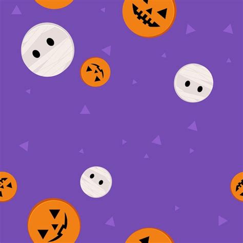 Patrones Sin Fisuras Para Halloween Vector Premium