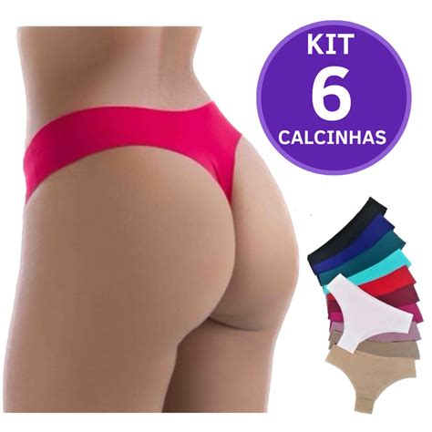 Kit Calcinhas Corte A Laser Fio Dental Sem Costura N O Marca