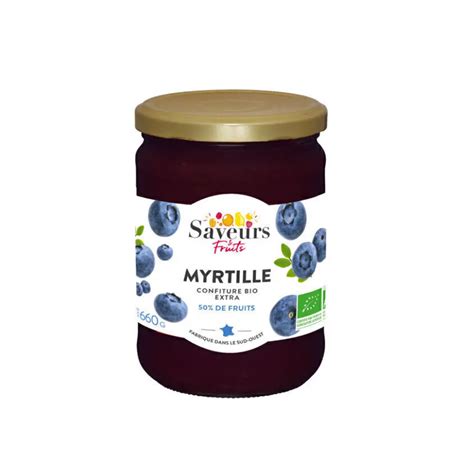 Confiture Extra Myrtille BIO 660g