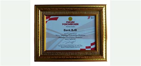 Program Ketahanan Pangan Bank Bjb Raih Penghargaan Kementan RI