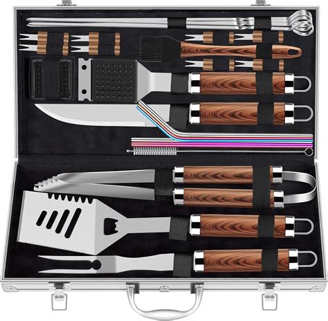 Romanticist Pcs Extra Thick Stainless Steel Grill Tool Set For Men