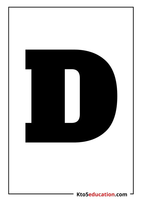 Free Printable Letter D