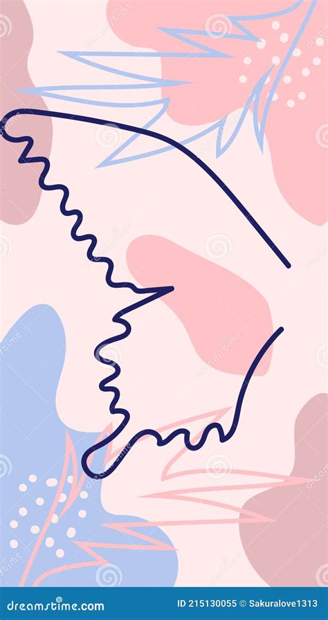 Set Pink And Nude Stories Highlights Covers Outline A Butterfly