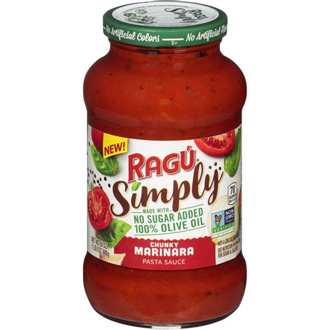 Ragu Pasta Sauce; Add Noodles, Meat And A Healthy Appetite!