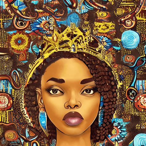 Crowns African Couple Van Gogh Lisa Frank Stunning Handsome Brown Skin