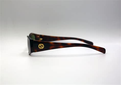 Gucci S Sunglasses Tortoiseshell Gg Green Lens Etsy