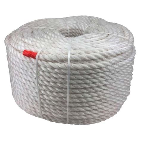 Mm White Staplespun Decking Rope Metre Coil Ropeservices Uk