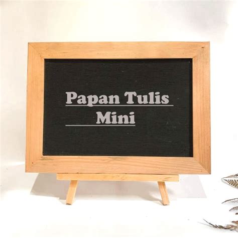 Free Standing Wood Easel Papan Tulis Kapur Mini Chalkboard X Cm