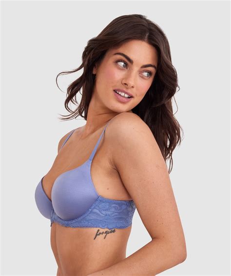 Bras N Things Body Bliss Lace Full Cup Bra Blue 00525017