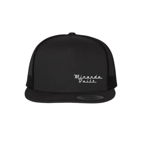 Black Flat Bill Hat w/ Small Logo