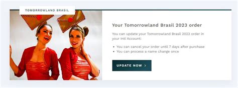 Tomorrowland Brasil Now Able To Update Order In Your Tml Account R Tomorrowland