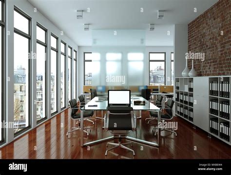 Modern Conference Room Interior Design 3d Rendering Stock Photo Alamy