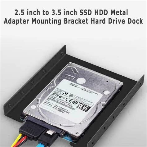 Bandeja De Disco Duro De Metal Soporte Adaptador De Montaje Ssd De