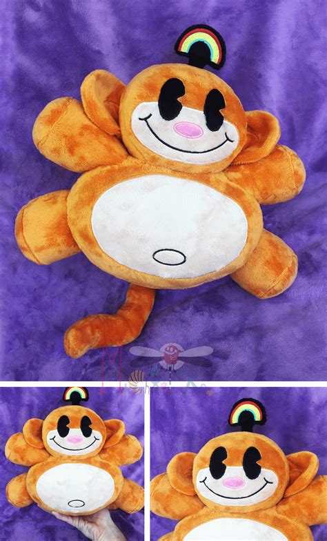 I made an orange rainbow monkey plush, just in time for Halloween! : r ...