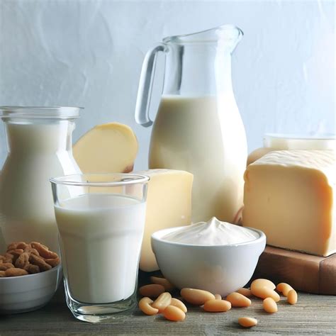 Premium AI Image | Dairy products on the table