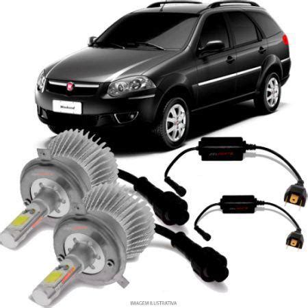 Kit L Mpada Super Led D H K Para Farol Alto Fiat Palio Weekend