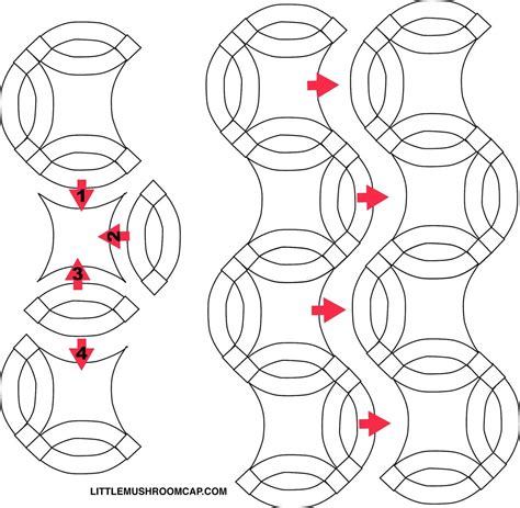 Template For Double Wedding Ring Quilt