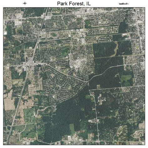 Aerial Photography Map of Park Forest, IL Illinois