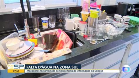 Vídeo Moradores Da Zona Sul Da Cidade De Sp Sofrem Com Falta Dágua