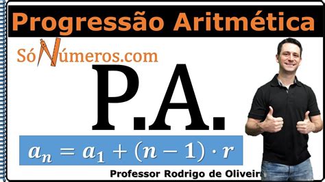 Progressão Aritmética PA Aula 4 Termo Geral da PA YouTube