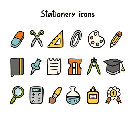 Iconos De Los Efectos De Escritorio Ilustración Del Vector