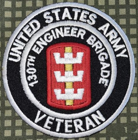 Us Army 130th Engineer Brigade Veteran Patch Decal Patch Co