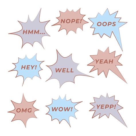 Premium Vector Set Of Colorful Speech Bubbles With Words