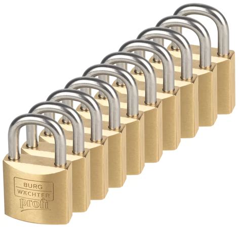 Burg Wachter Brass Keyed Alike Water Resistant Padlocks Mm Pack