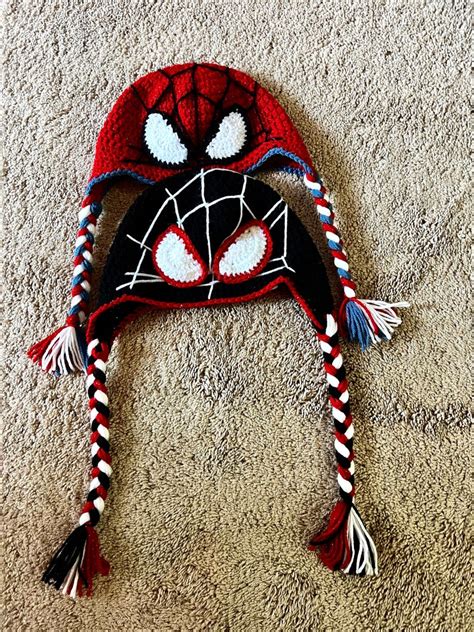 Crochet Spider Man Beanie Etsy