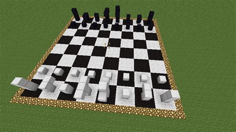 Minecraft Papercraft Chess