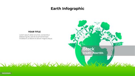 Ilustración De Infografía De La Ciudad Verde Del Ecosistema En El Mundo Concepto Amigable Con El