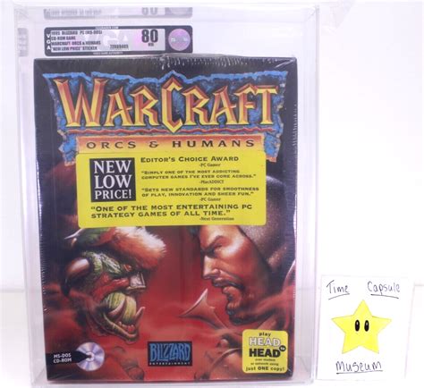 WarCraft Orcs And Humans New PC Sealed Blizzard Big Box WATA VGA CGC