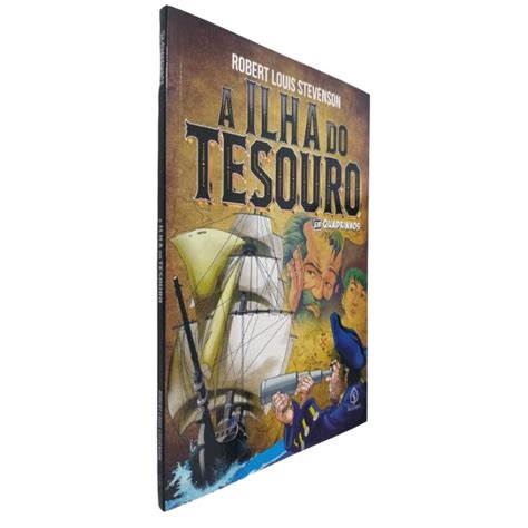 Livro A Ilha Do Tesouro Em Quadrinhos Robert Louis Stevenson Shopee