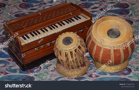 Tabla Harmonium Which Indian Traditional Classical Stock Photo