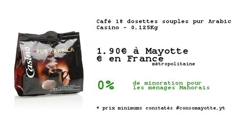 Café 18 dosettes souples pur Arabica du Brésil Prix à Mayotte