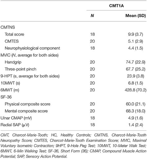 Frontiers Brain Plasticity In Charcot Marie Tooth Type 1A Patients A