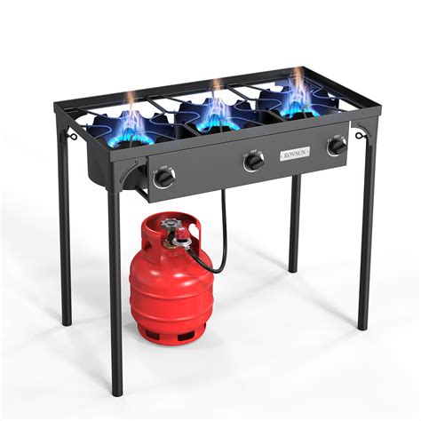 Barton 58 000 Btu Outdoor Gas Propane Double Burner Stove Cook Station