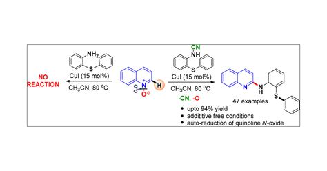 Cyano Sacrificial Arylthio Arylamination Of Quinoline And Isoquinoline