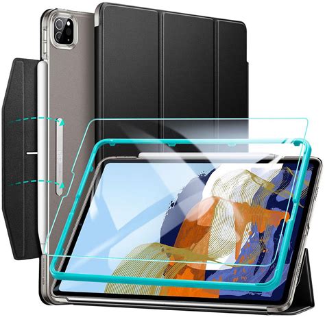 Esr Ascend Tri Fold Hoes Tempered Glass Apple Ipad Pro Zwart