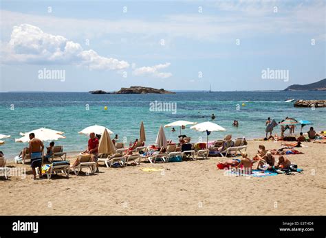 Figueretas Beach In Ibiza Spain Stock Photo Alamy