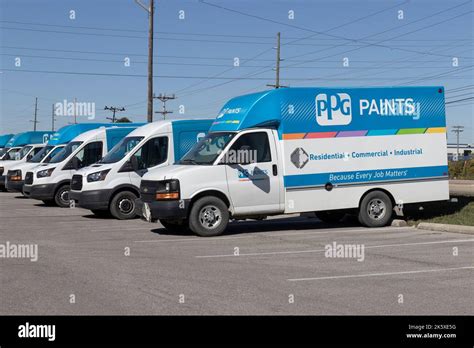 Indianapolis - Circa October 2022: PPG Paints delivery van. PPG ...