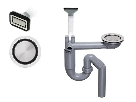 Сифон за Кухненска Мивка Модерна Правоъгълен Горно