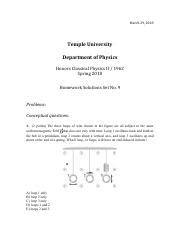 Hw9 Solutions Pdf March 29 2018 Temple University Department Of