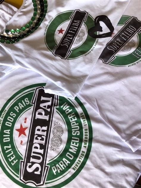 Camiseta Heineken Super Pai E Filho Happy Balloon